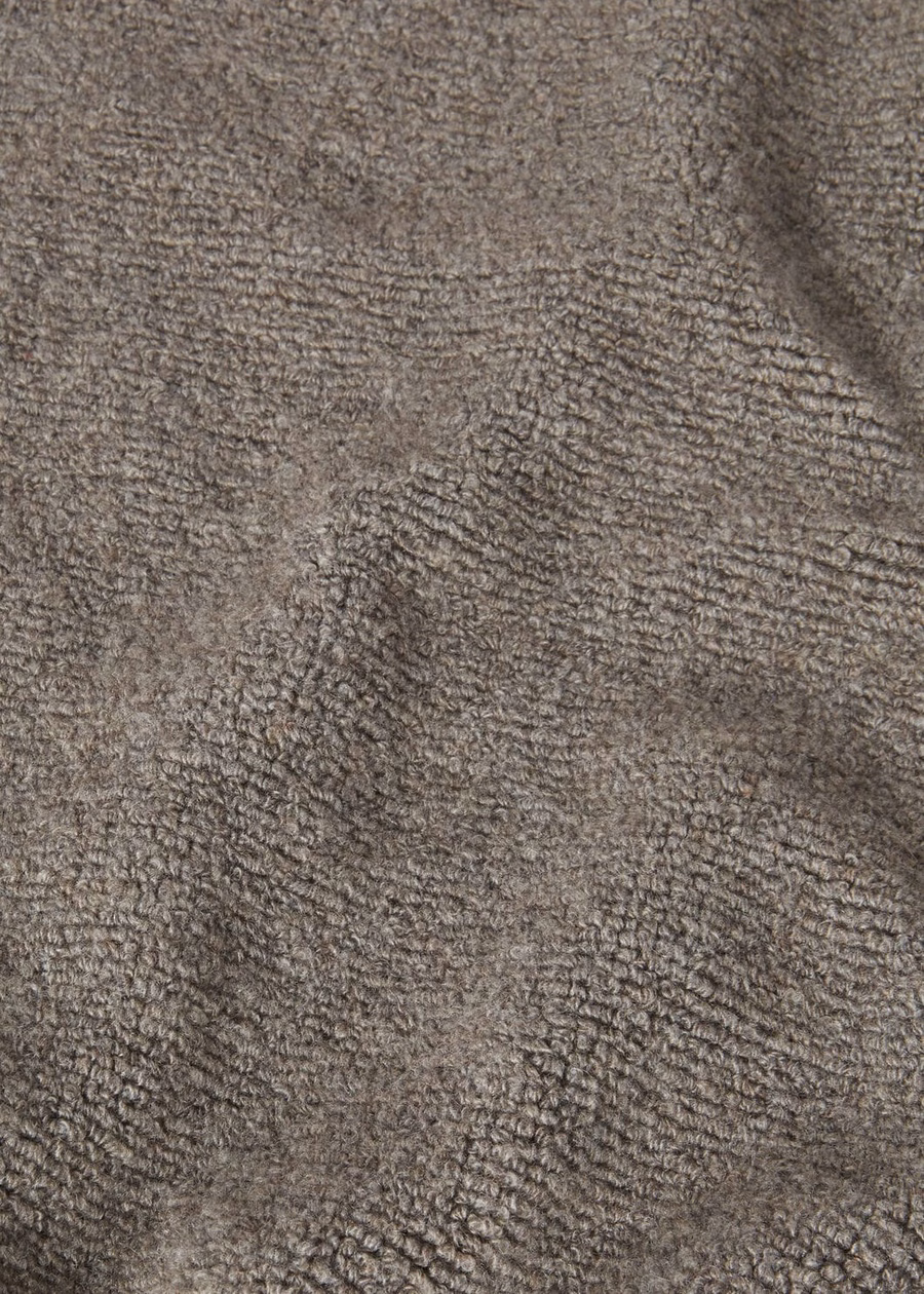 Cocooning High Neck Sweatshirt Cashmere Virgin Wool Pear Melange
