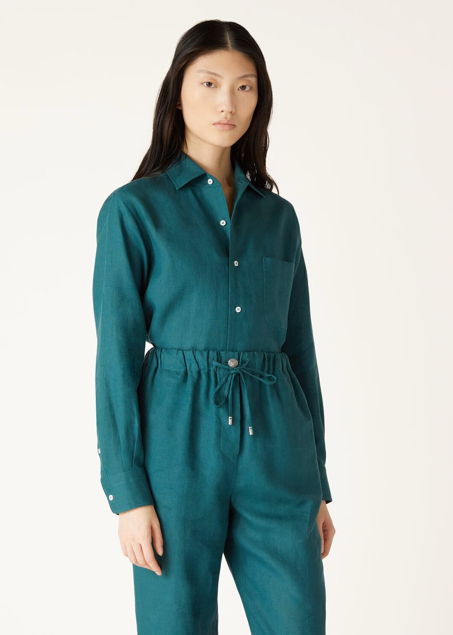 Andre Shirt In Green Spirulina