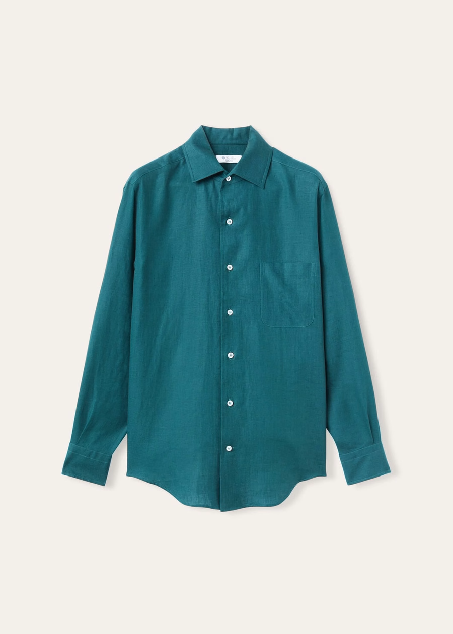 Andre Shirt In Green Spirulina