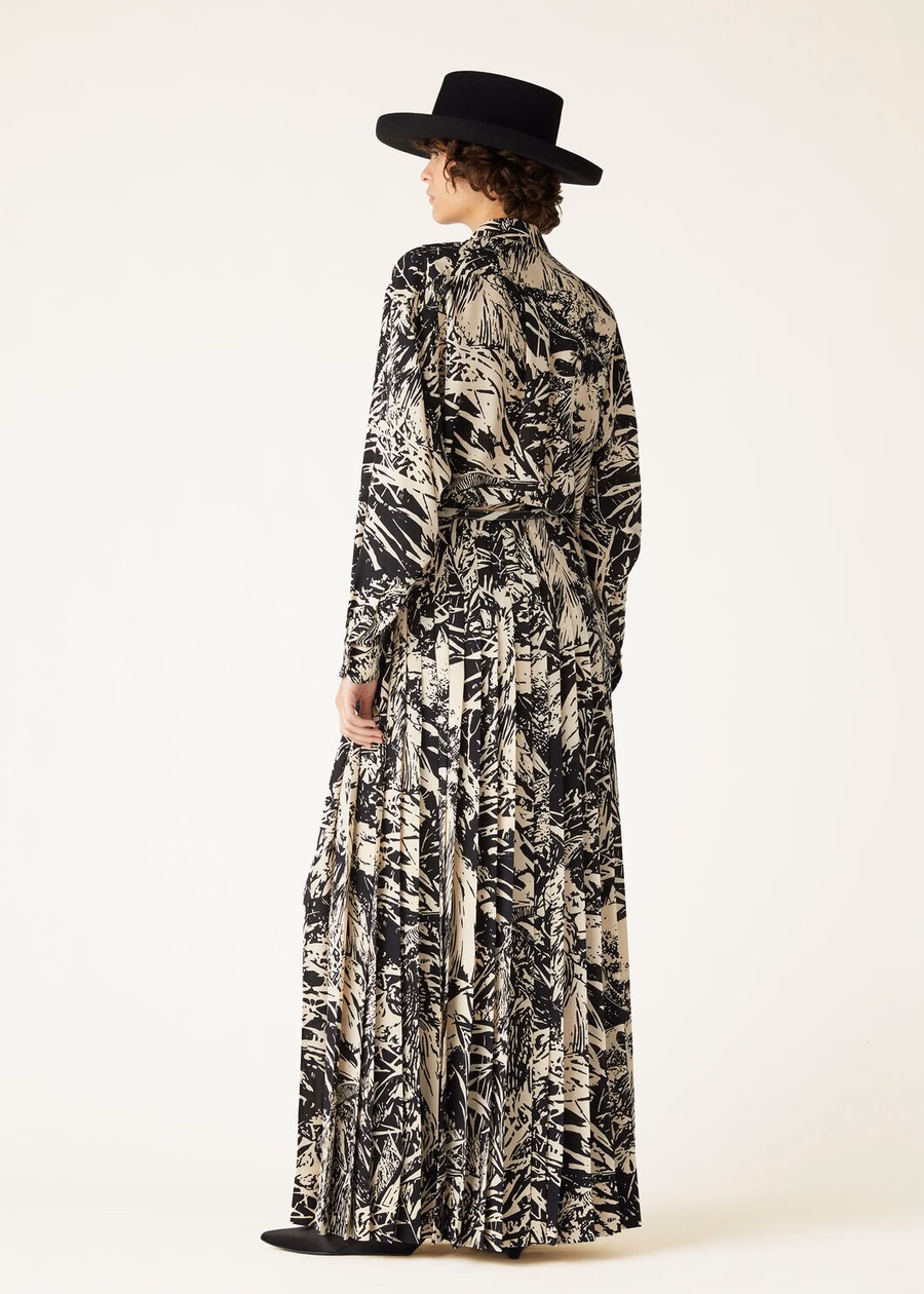 Elisabette Silk Shirt Black/Nougat