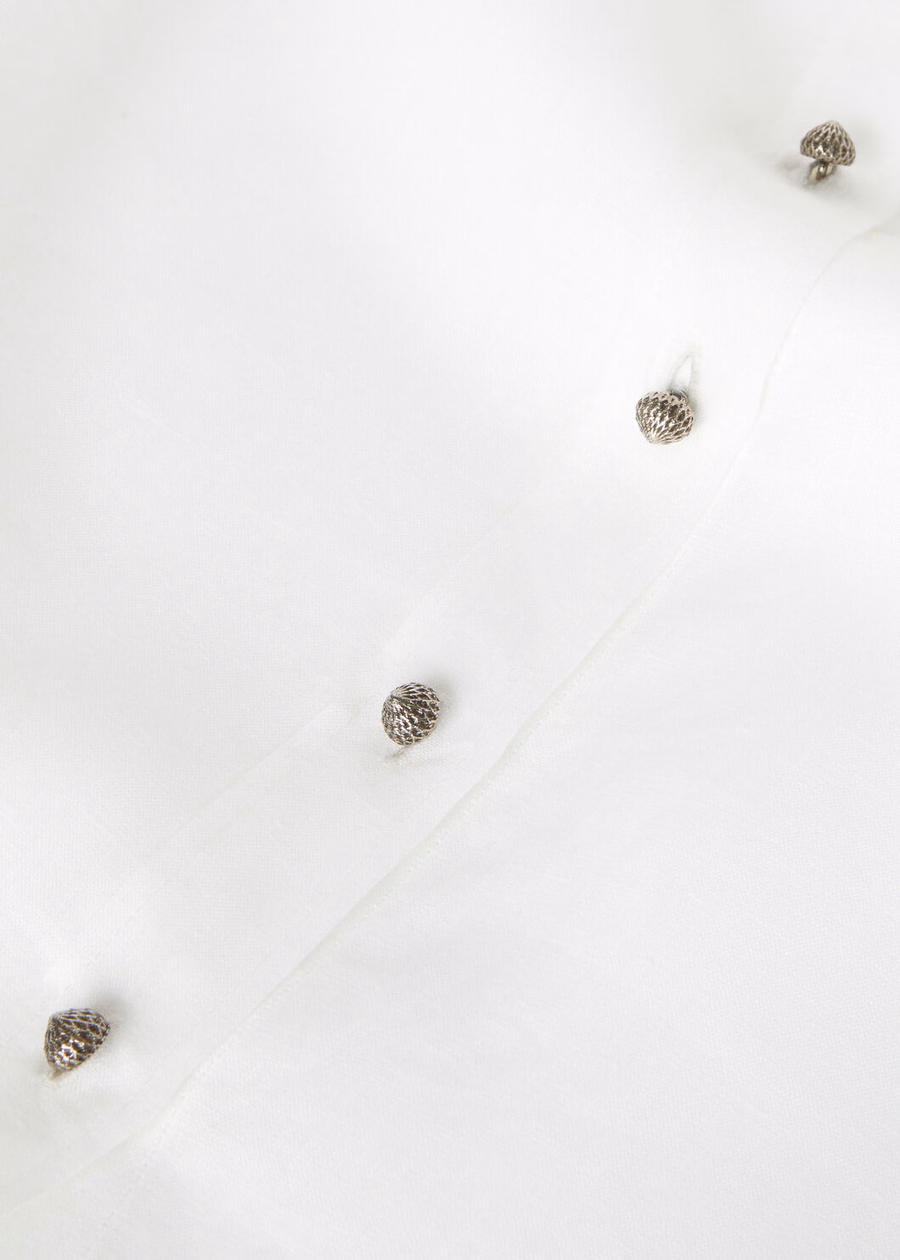 Flores Shirt In Optical White