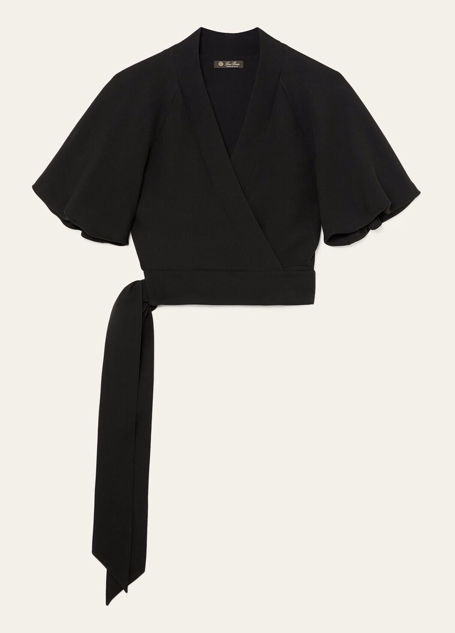 Clancy Black Silk Shirt