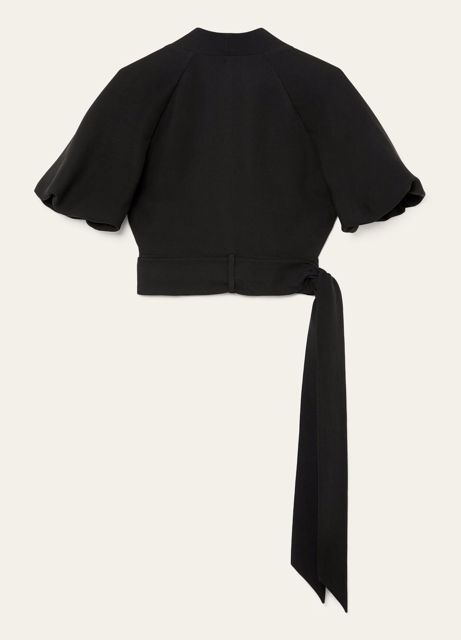 Clancy Black Silk Shirt