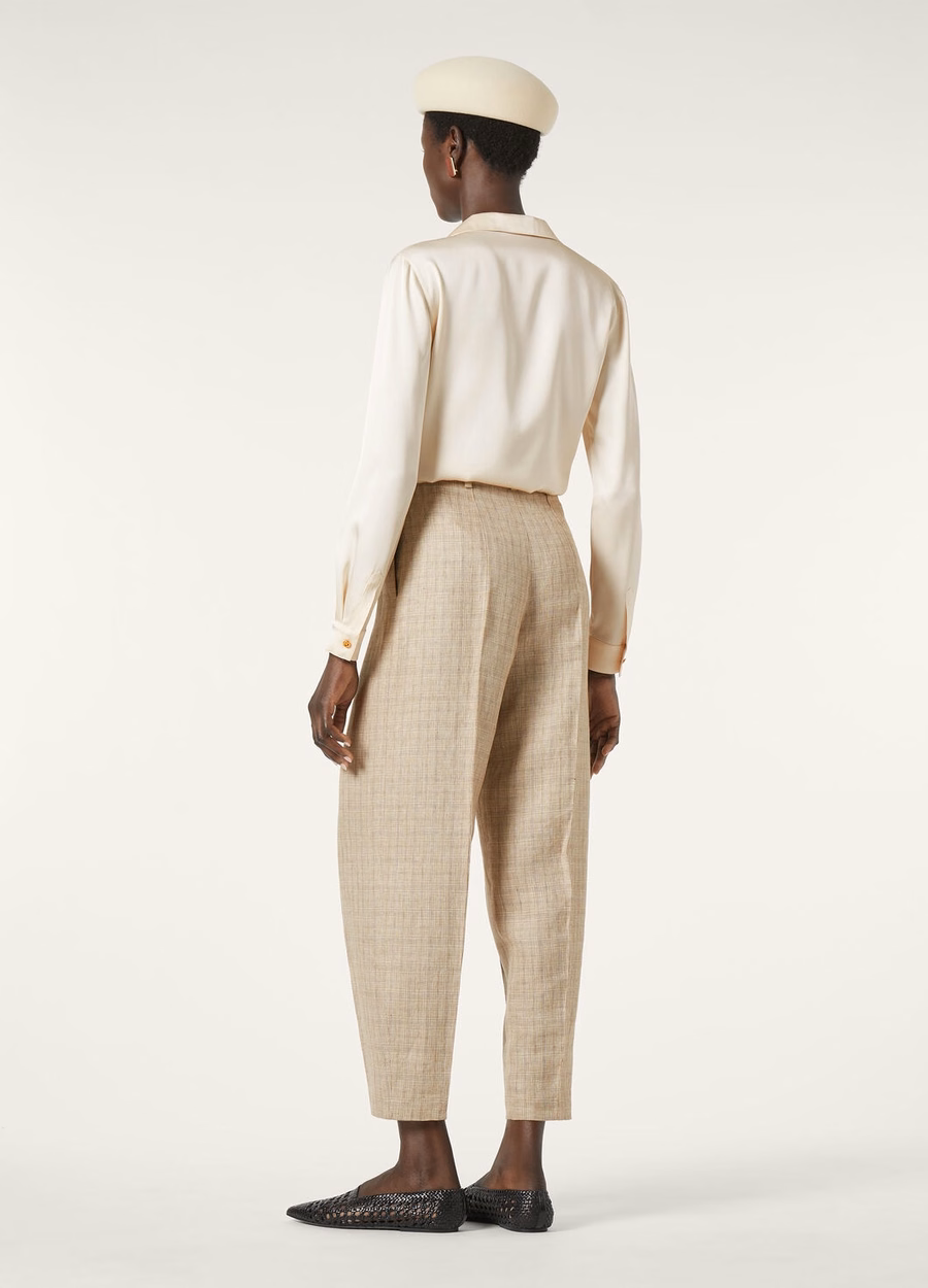 Ketty Silk Oatmeal Cream Shirt