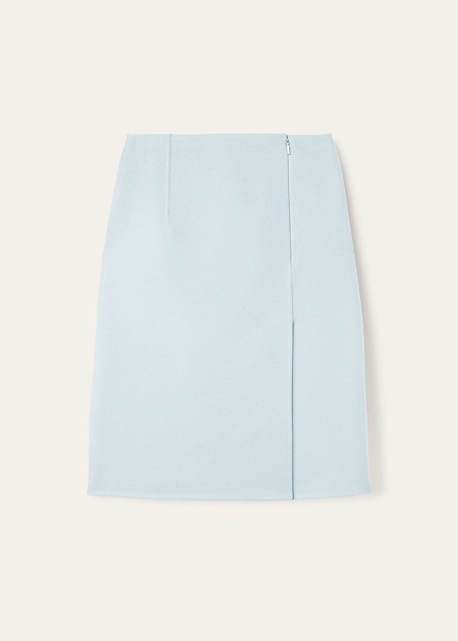 Lexi Cashmere Skirt Minty Breeze