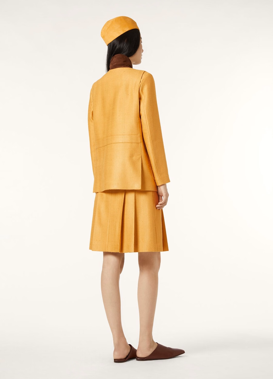 Aida Skirt Silk Saffron Tea