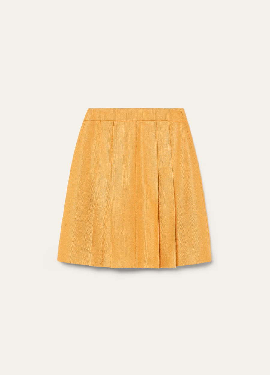 Aida Skirt Silk Saffron Tea