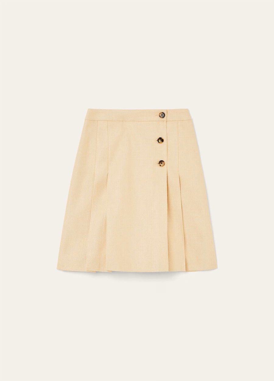 Aida Silk Milk Amber Skirt