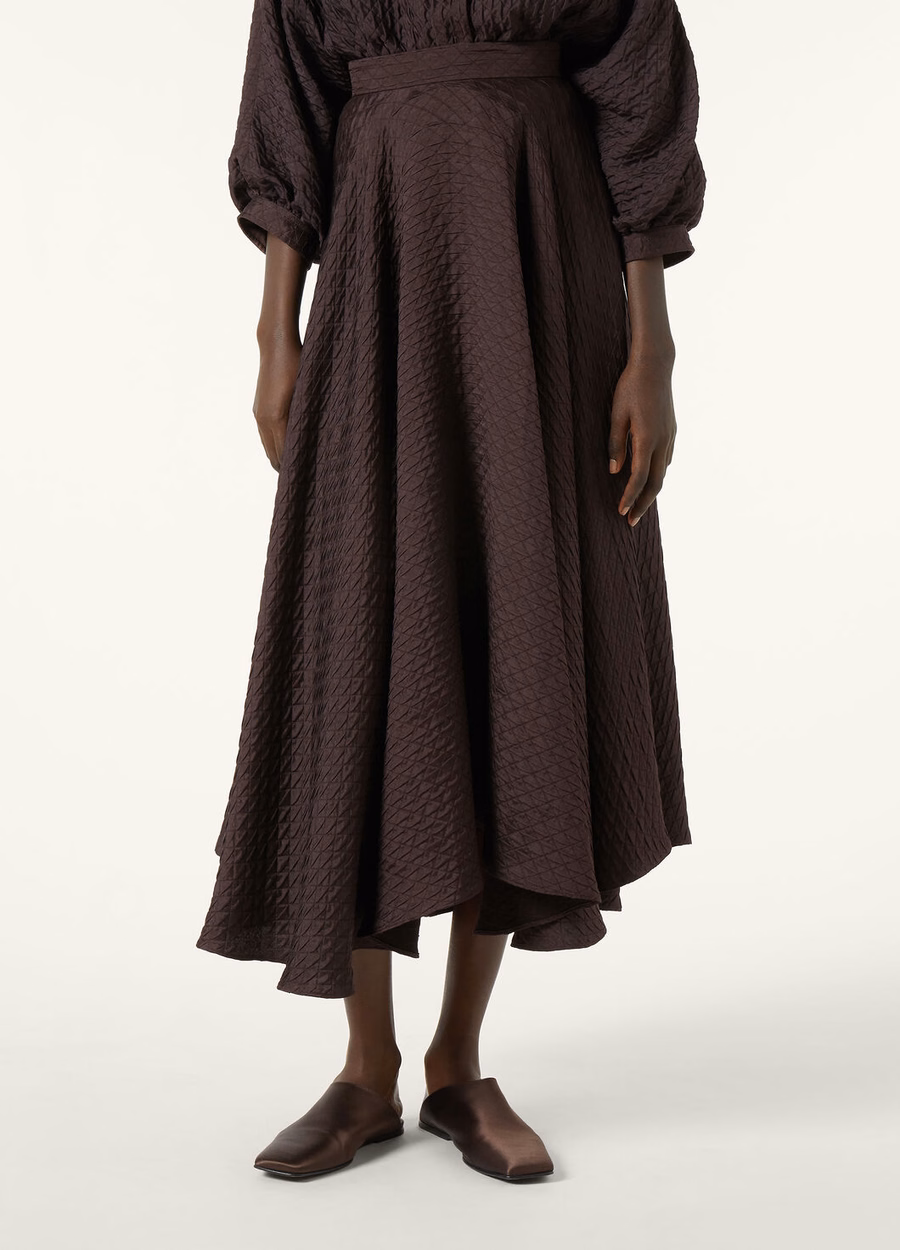 Elise Silk Clove Skirt