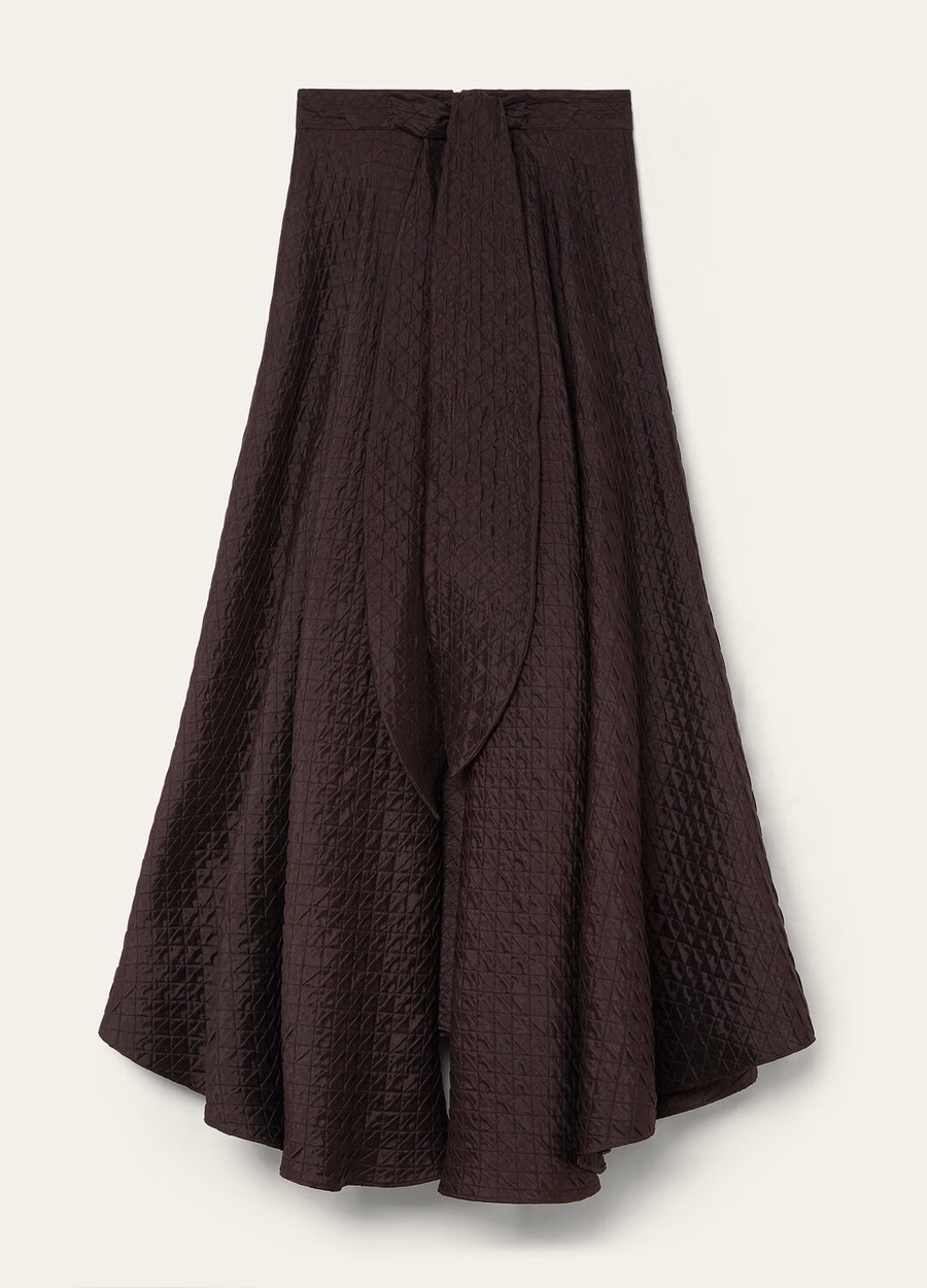 Elise Silk Clove Skirt