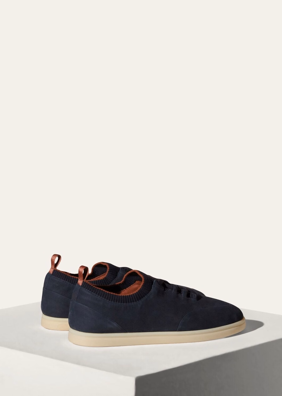 Soho Walk Sneakers Calfskin Navy Blue