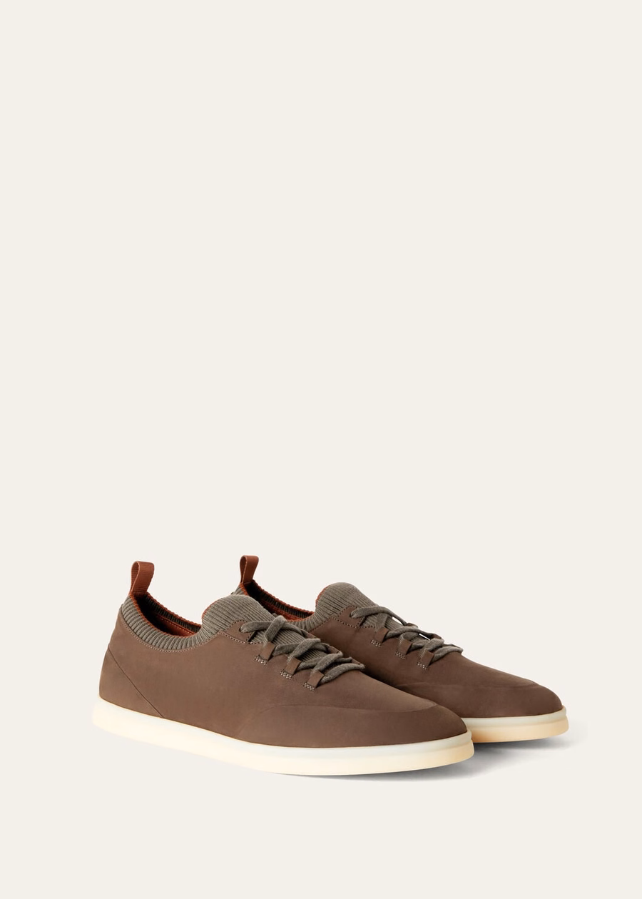 Soho Walk sneakers in warm grey calfskin