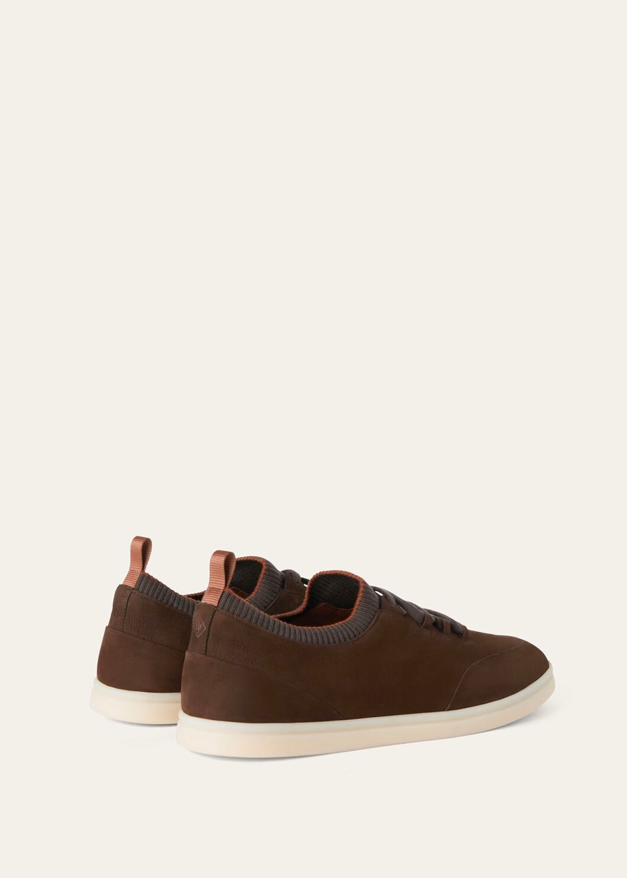 Soho Walk calfskin sneakers, chocolate