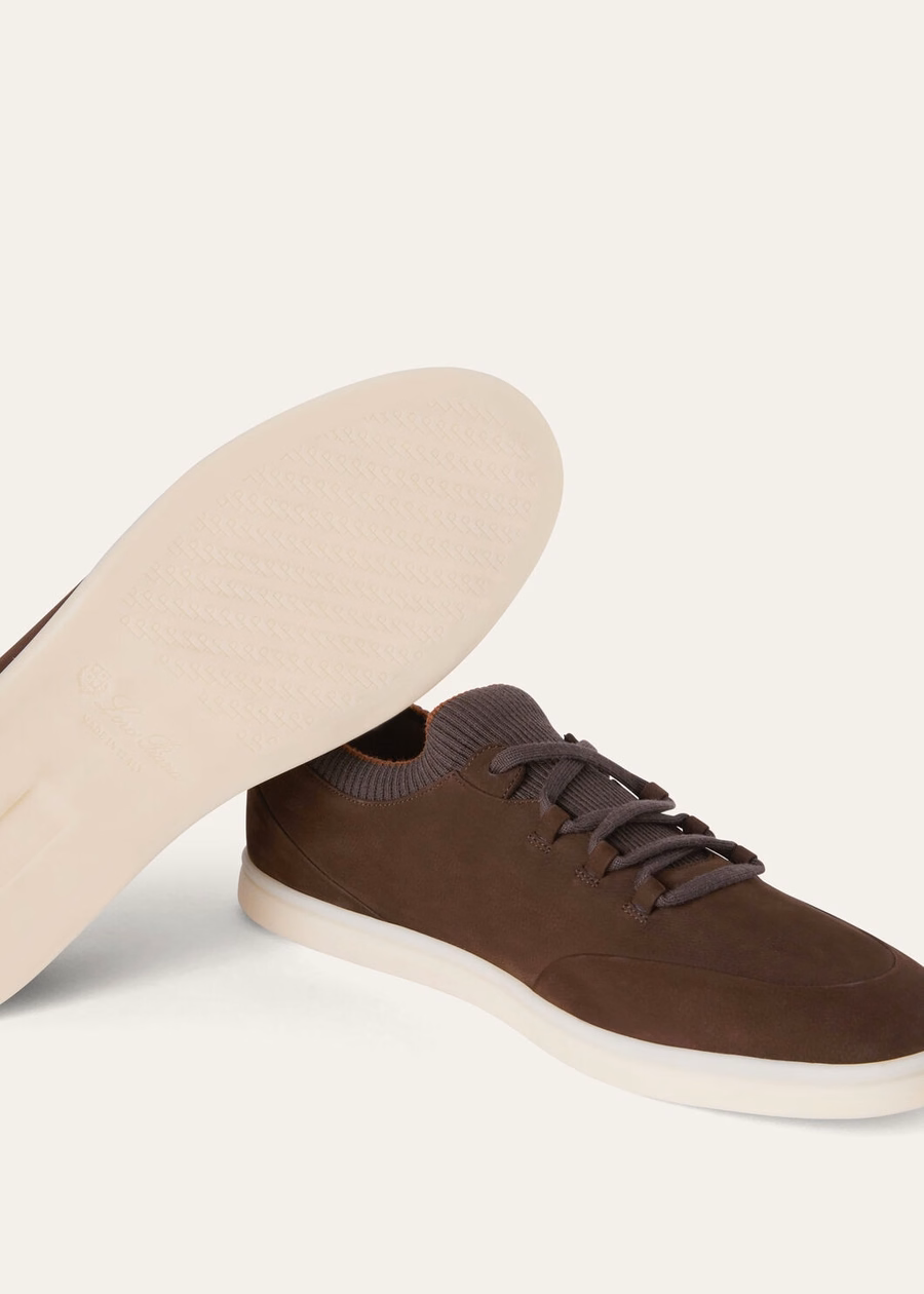 Soho Walk calfskin sneakers, chocolate