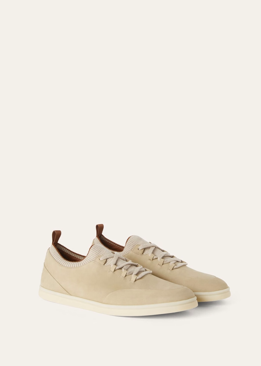 Soho Walk Desert Stone Calfskin Sneaker