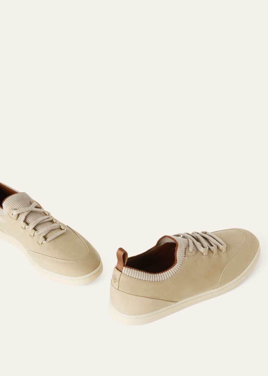 Soho Walk Desert Stone Calfskin Sneaker