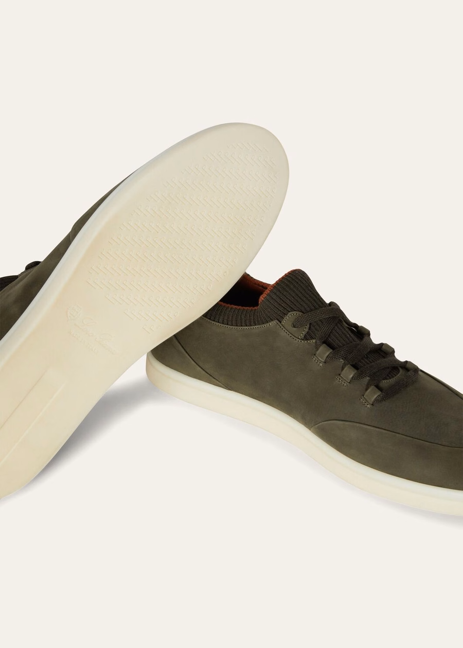 Soho Walk calfskin sneakers, very dark green