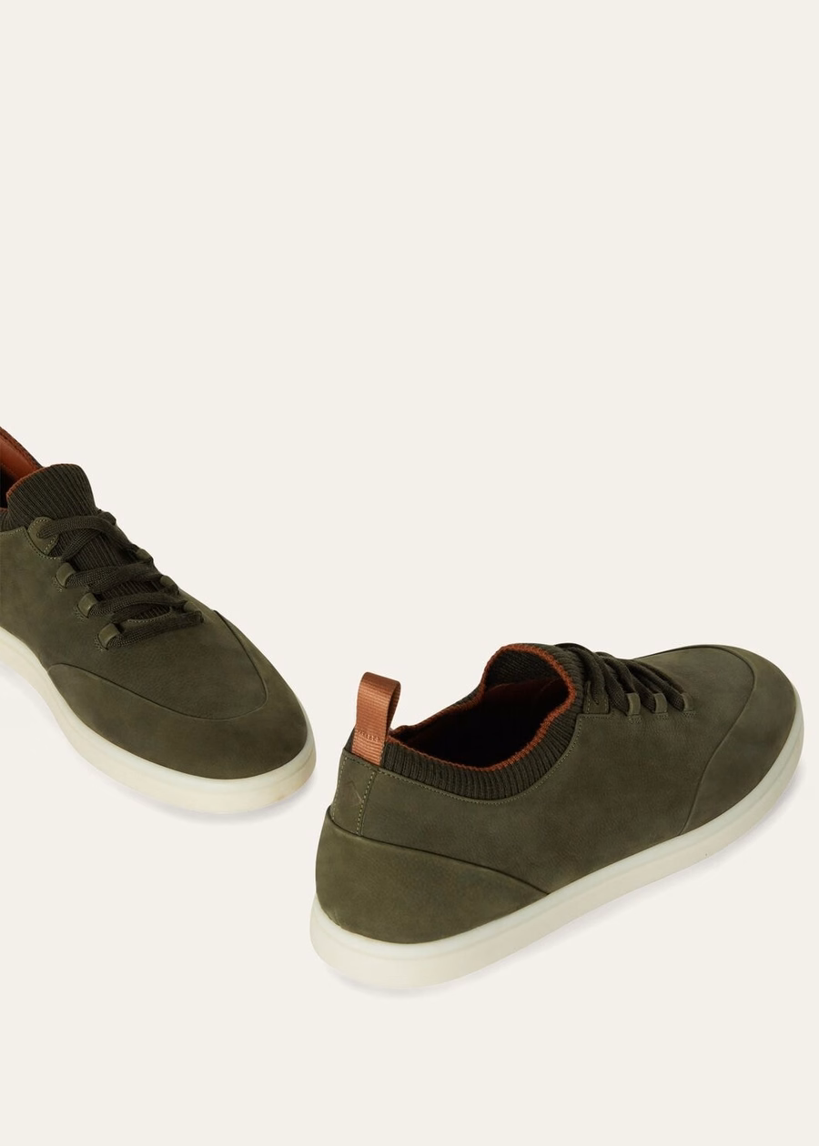Soho Walk calfskin sneakers, very dark green