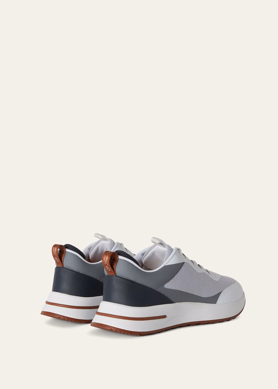 Weekend walking sneakers, microfiber, Frost grey