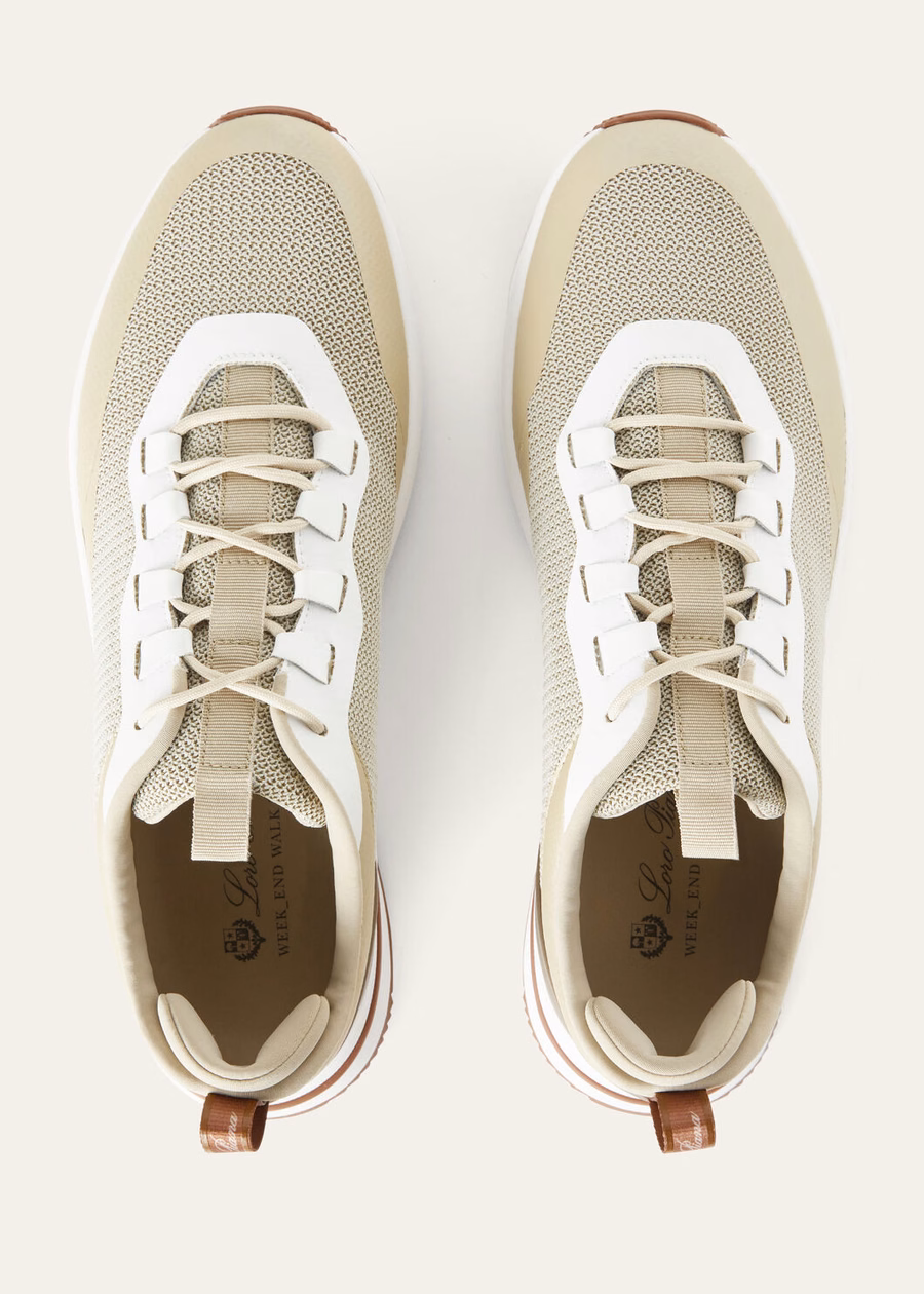 Weekend Microfiber Walking Sneakers Desert Beige