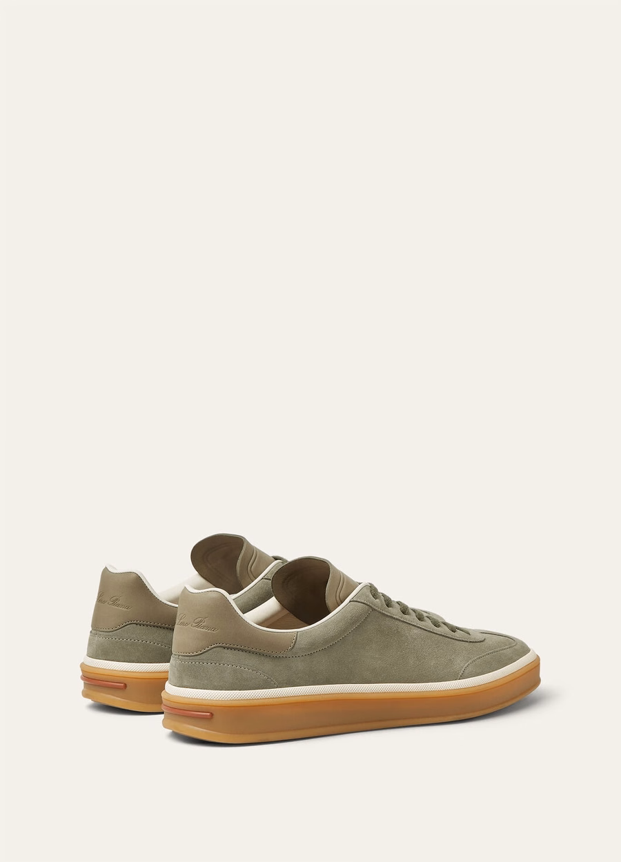 Tennis Walk Sneaker Suede Calf Split Army Grey