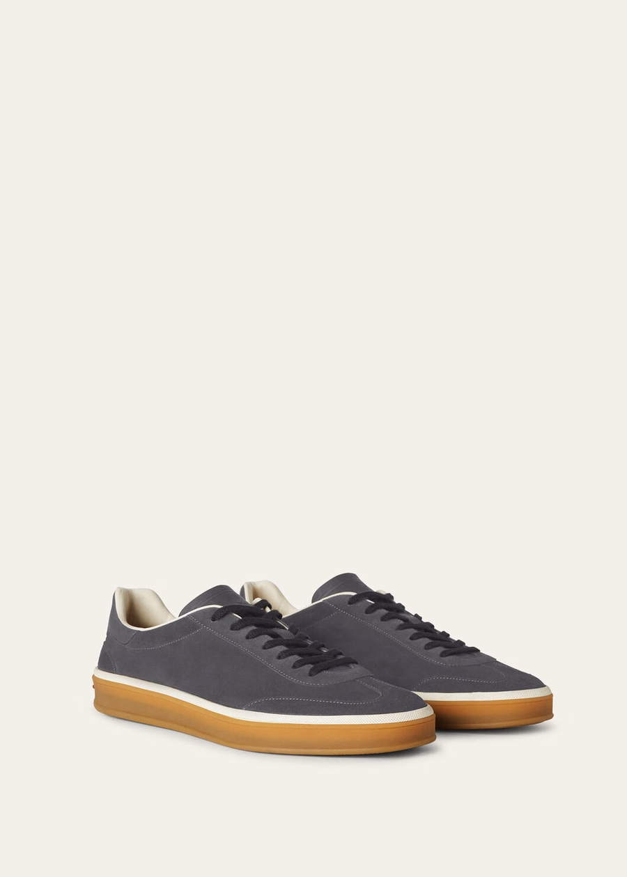 Tennis Walk Tennis Suede Calf Split Warm Grey