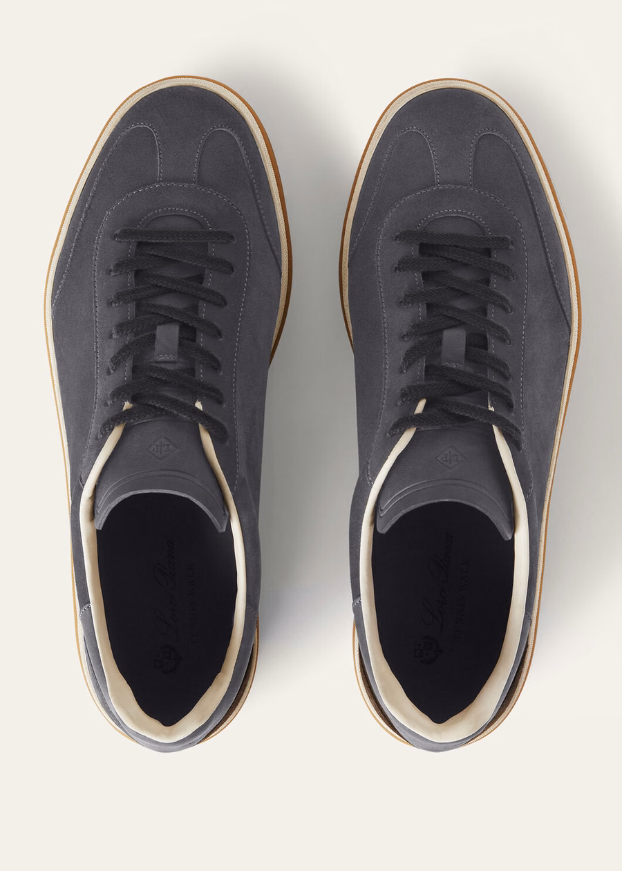 Tennis Walk Tennis Suede Calf Split Warm Grey