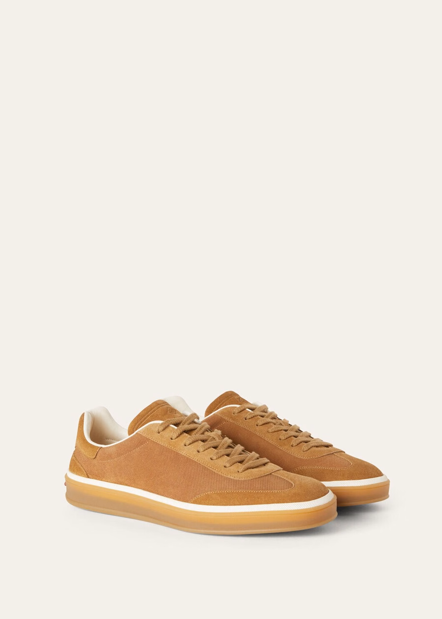 Tennis Walk Sneaker Suede Calf Split Whiskey