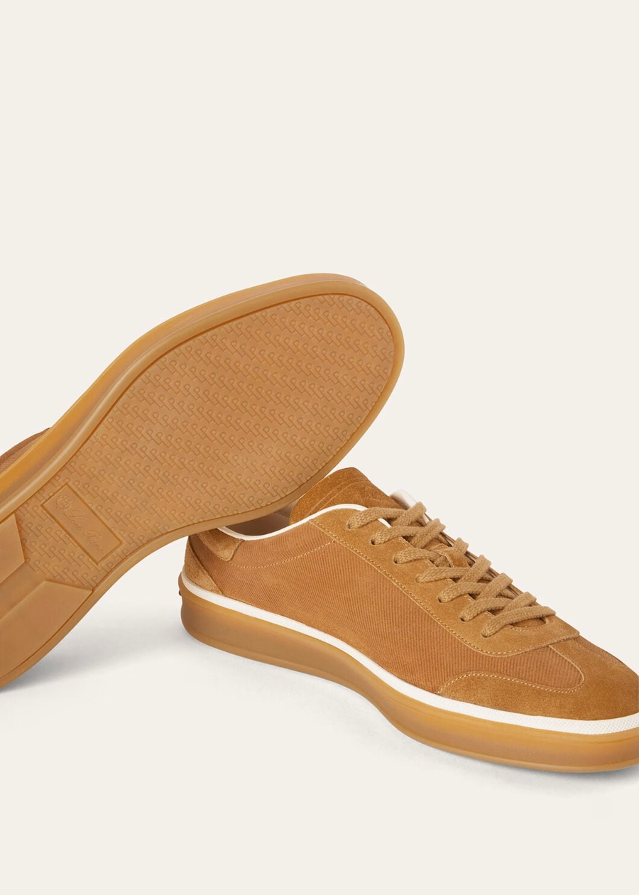 Tennis Walk Sneaker Suede Calf Split Whiskey