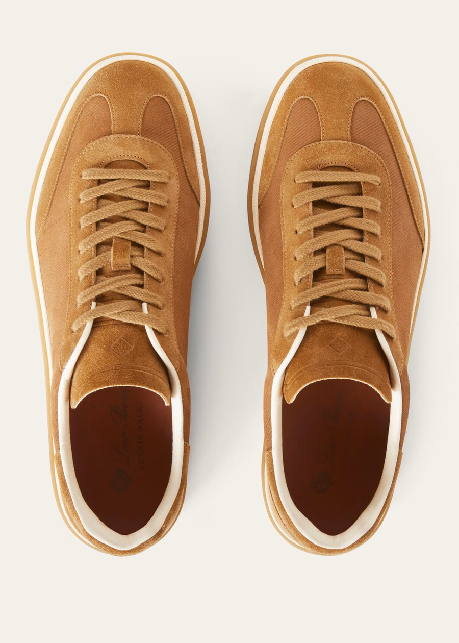 Tennis Walk Sneaker Suede Calf Split Whiskey
