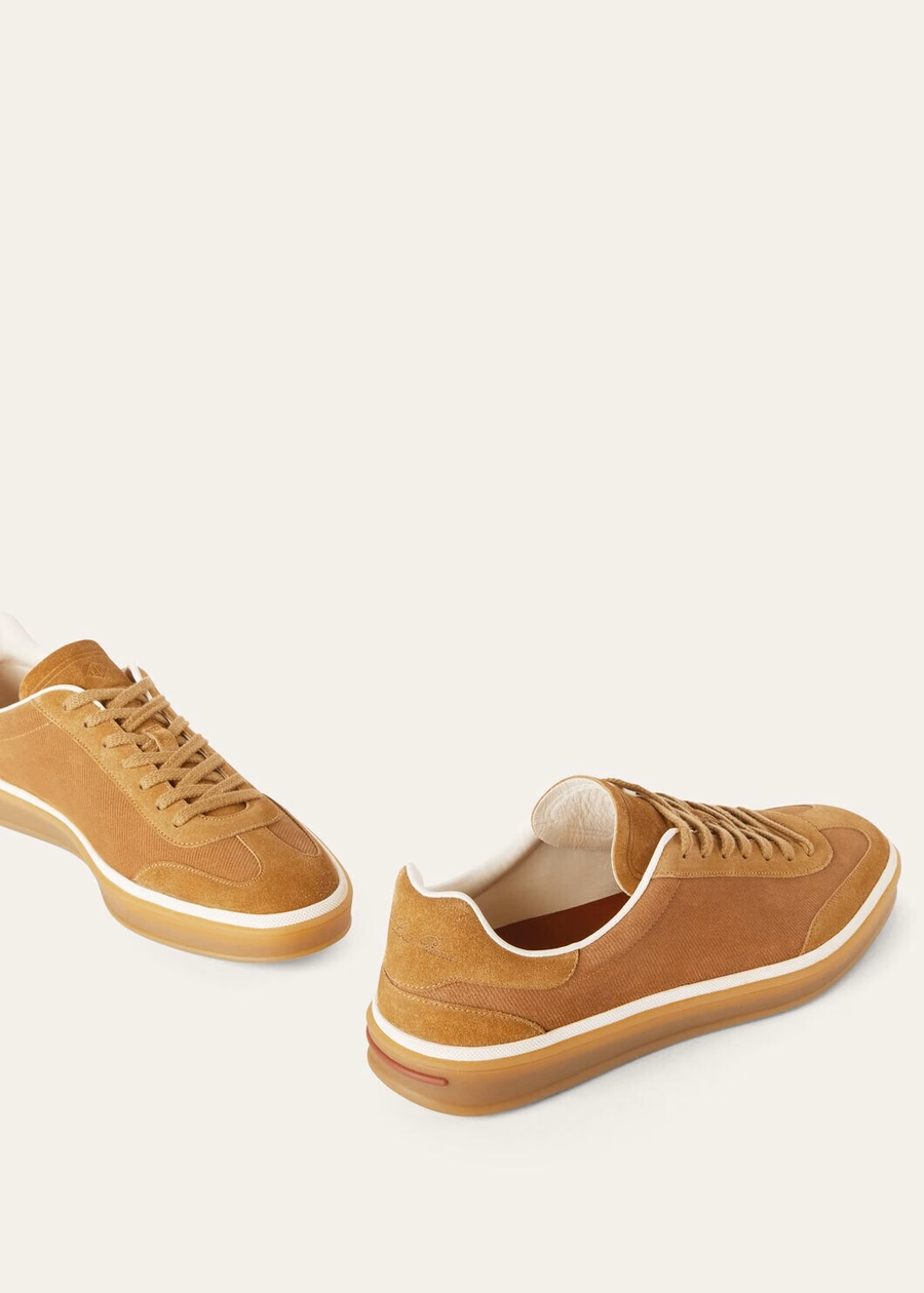 Tennis Walk Sneaker Suede Calf Split Whiskey