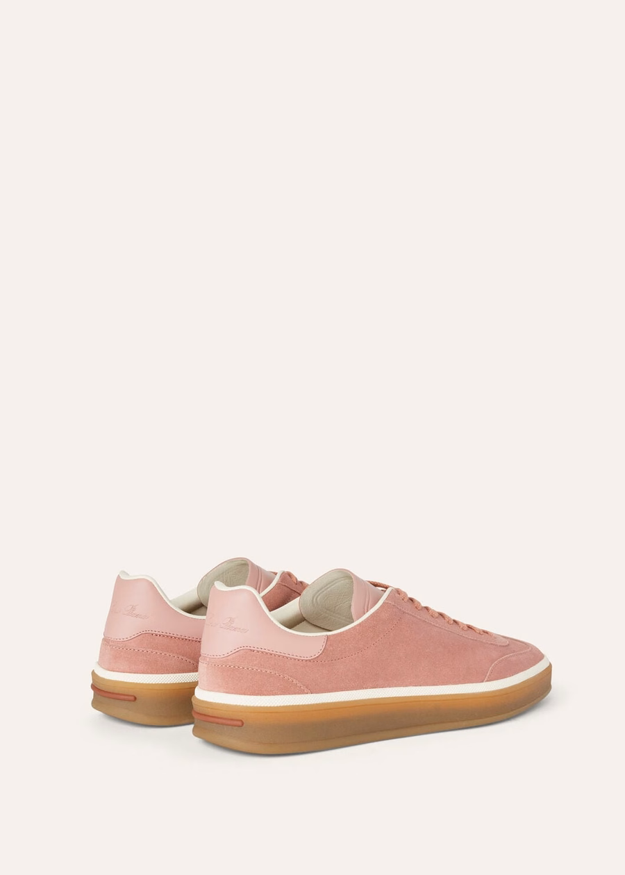 Tennis Walk Tennis Calf Split suede leather CHERRY FLOWER