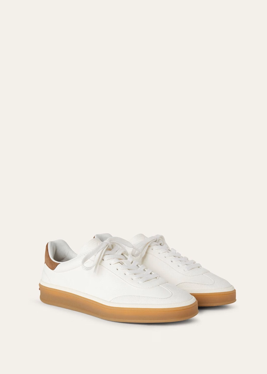 Walk Tennis white deerskin