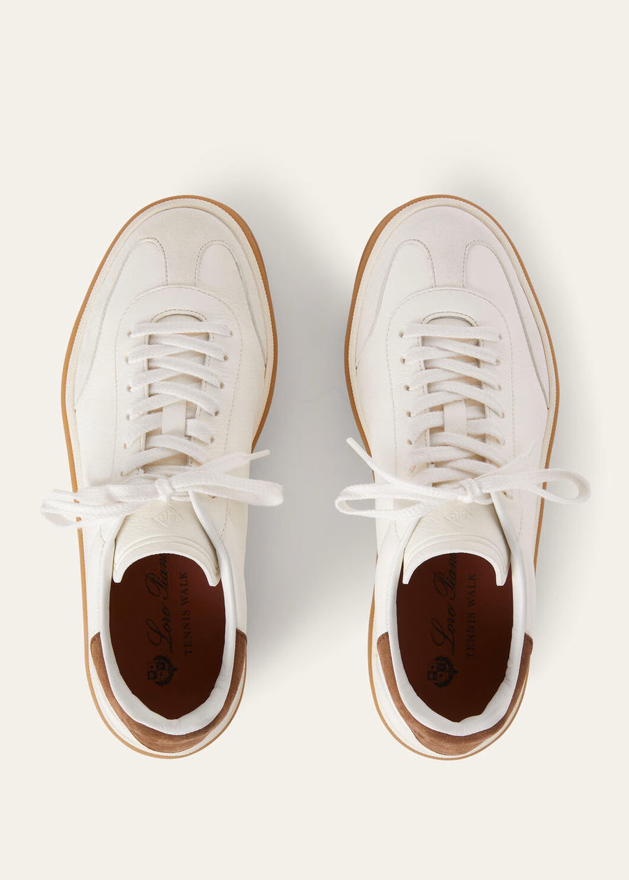 Walk Tennis white deerskin