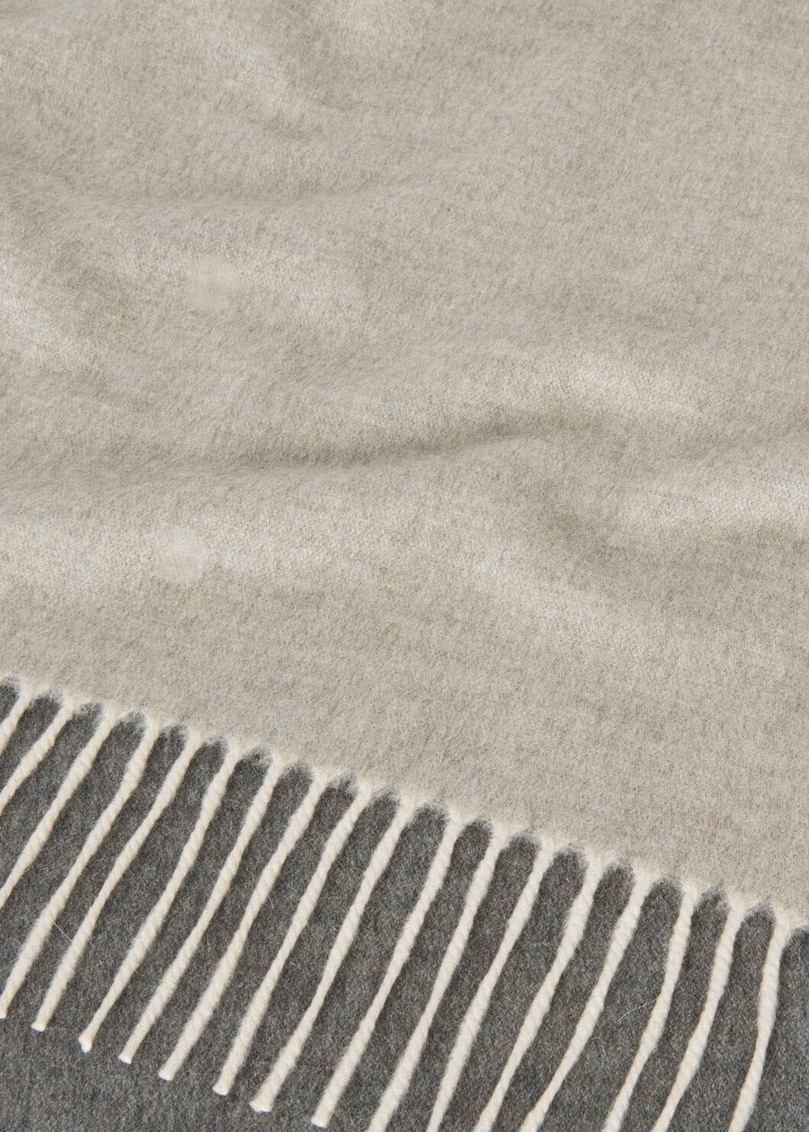 Two-tone stole Silver Cashmere Marble Melange/Flannel Melange