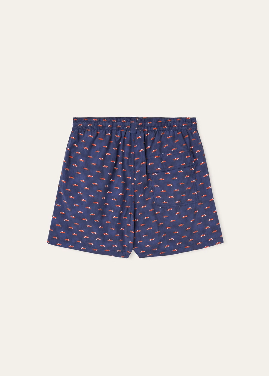 Bay Microfiber Bathing Trunk Pepper Blue