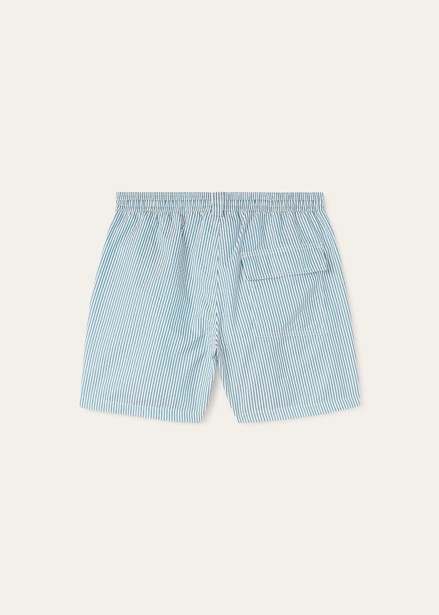 Bay Microfiber Swim Shorts Peppermint Stripes