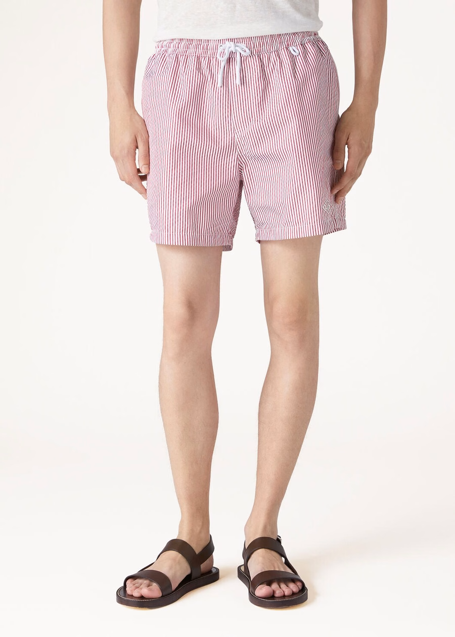 Bay Microfiber Strawberry Stripes Swim Shorts