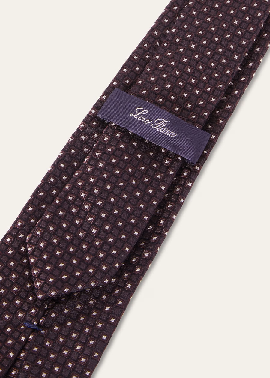 Twinkle Tie Silk Purple Wine