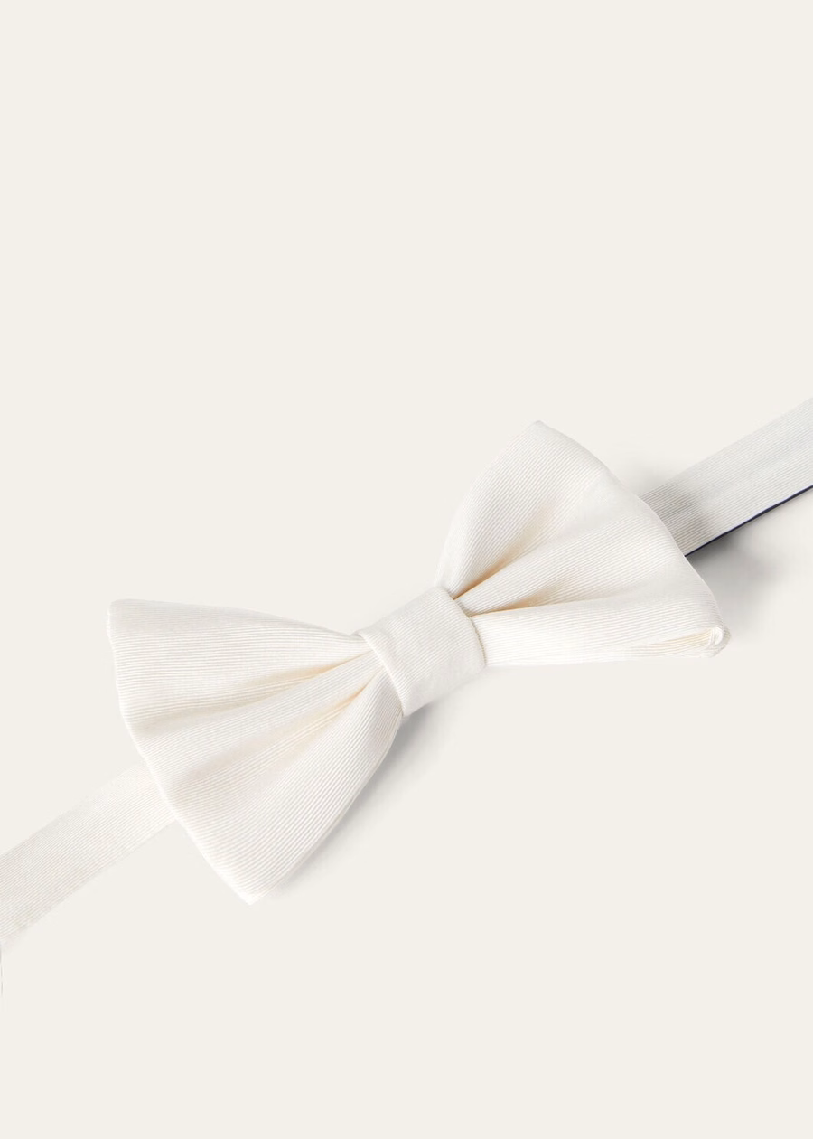 Tux Silk Bow Tie DIRT BEIGE