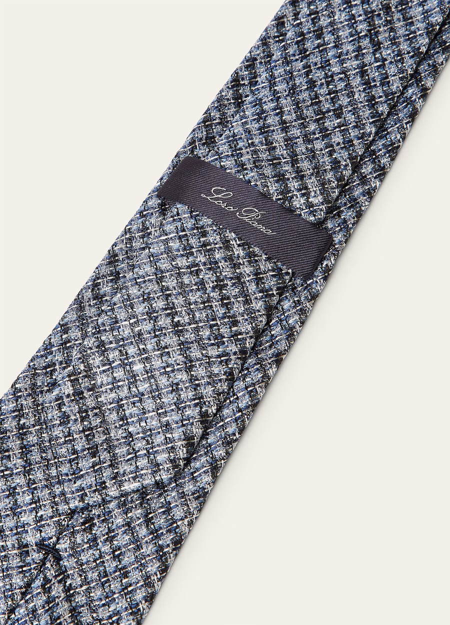 Yale Silk Galaxy Blue/Allure Allure/Black/White Tie