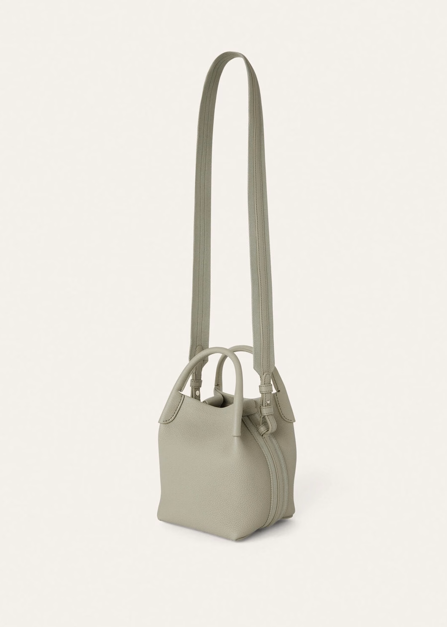 Micro Bale Bag Light Wasabi Grained Calfskin