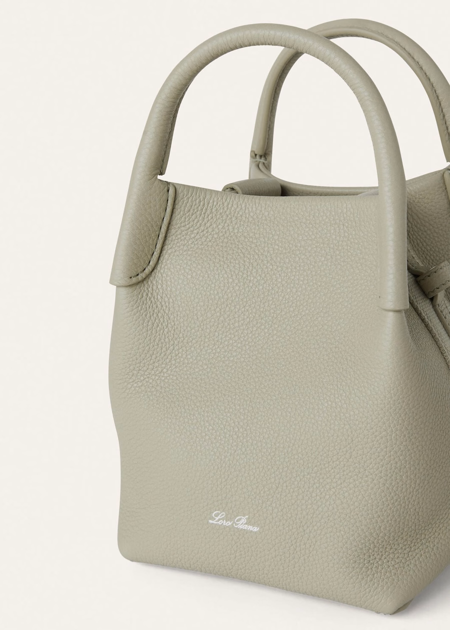 Micro Bale Bag Light Wasabi Grained Calfskin
