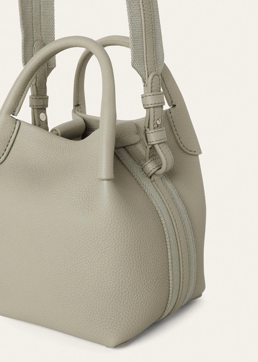 Micro Bale Bag Light Wasabi Grained Calfskin