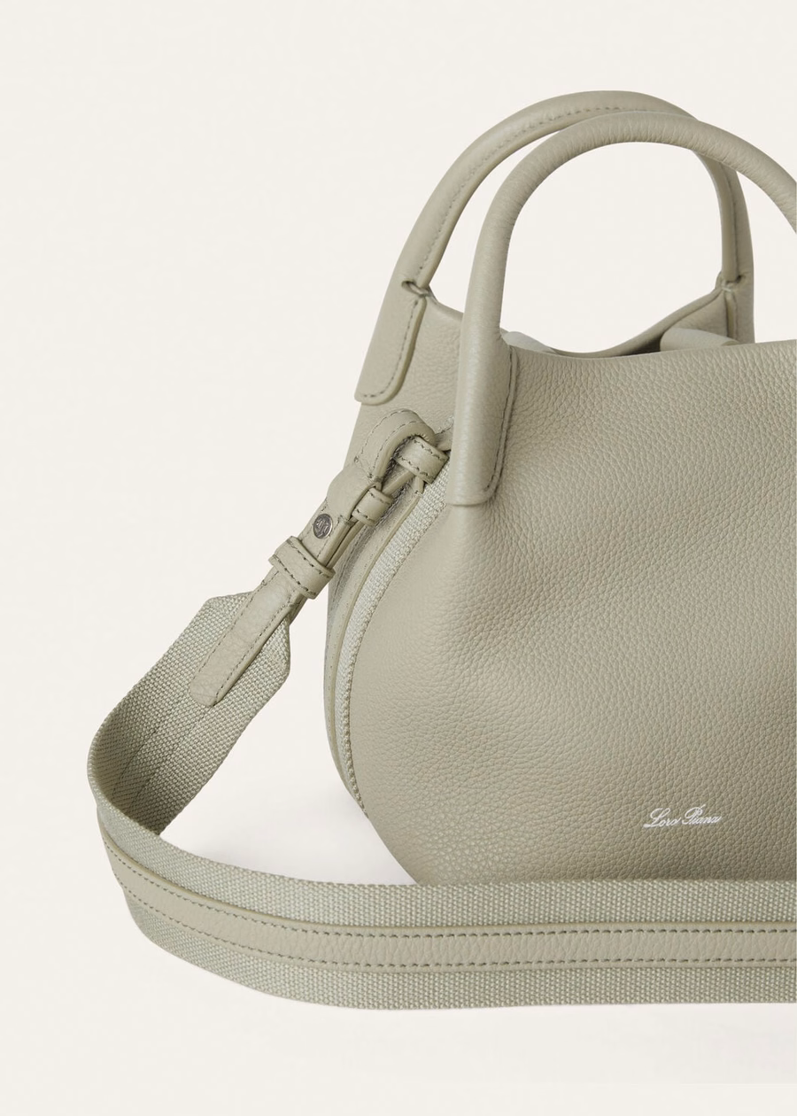 Micro Bale Bag Light Wasabi Grained Calfskin