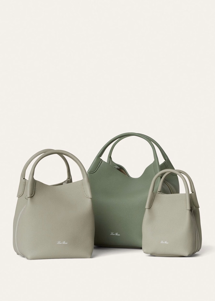Micro Bale Bag Light Wasabi Grained Calfskin