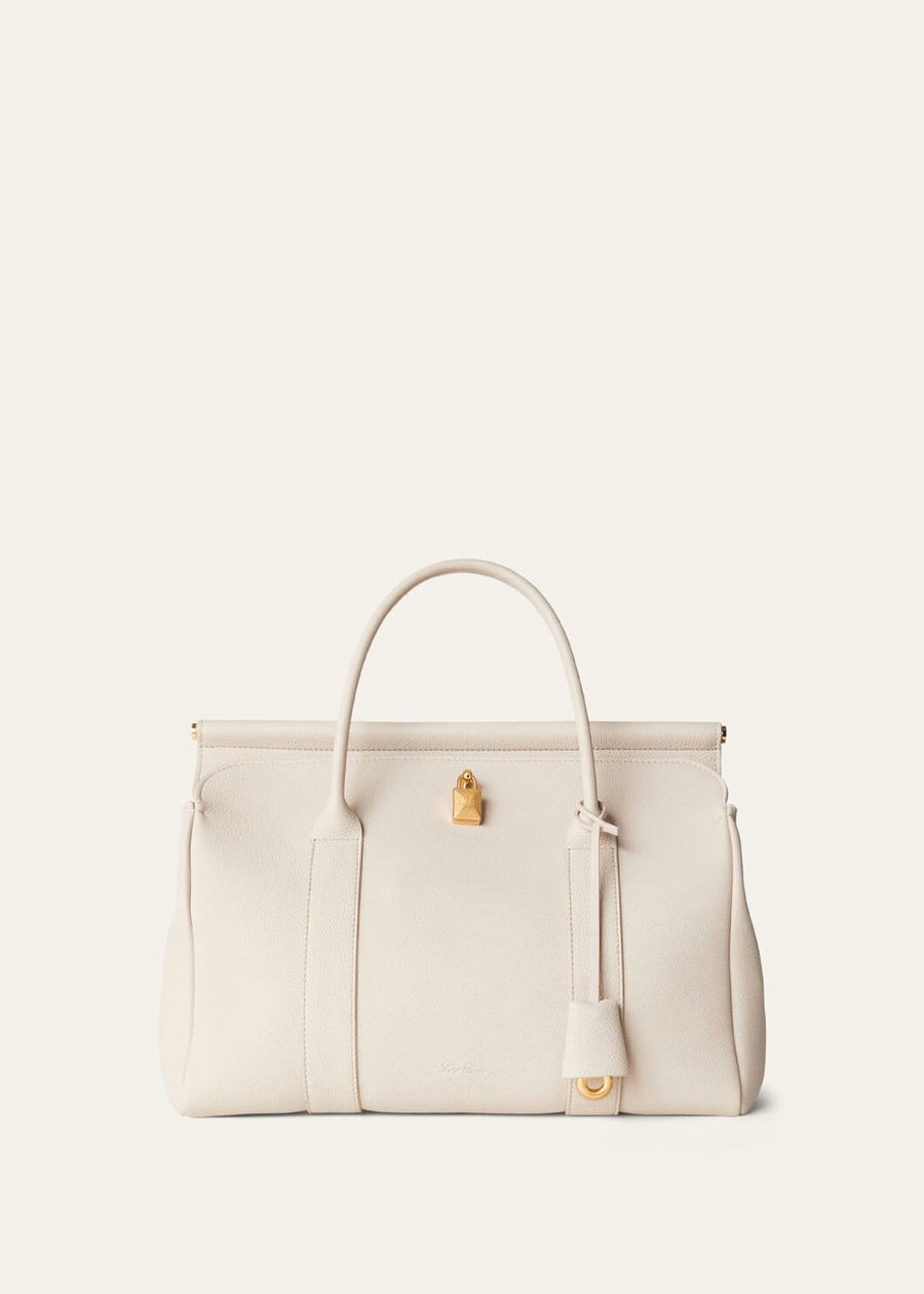 Loom Bag L32 Light Travertine/Sun Gold Grained Calfskin