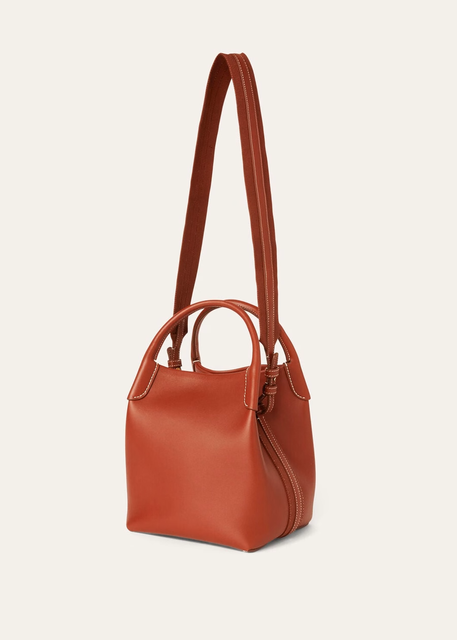Small Bale Bag Smooth Calfskin Deep Kummel