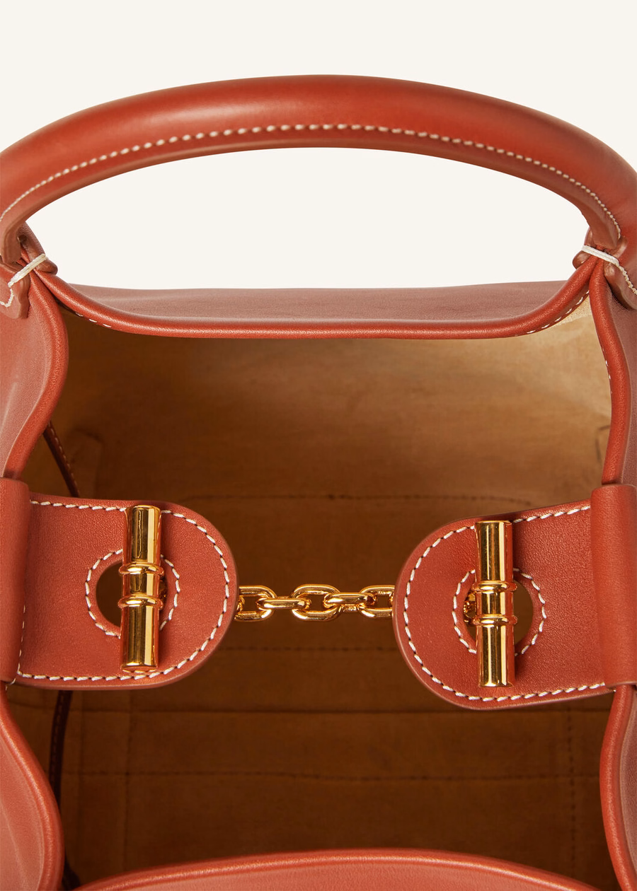 Small Bale Bag Smooth Calfskin Deep Kummel