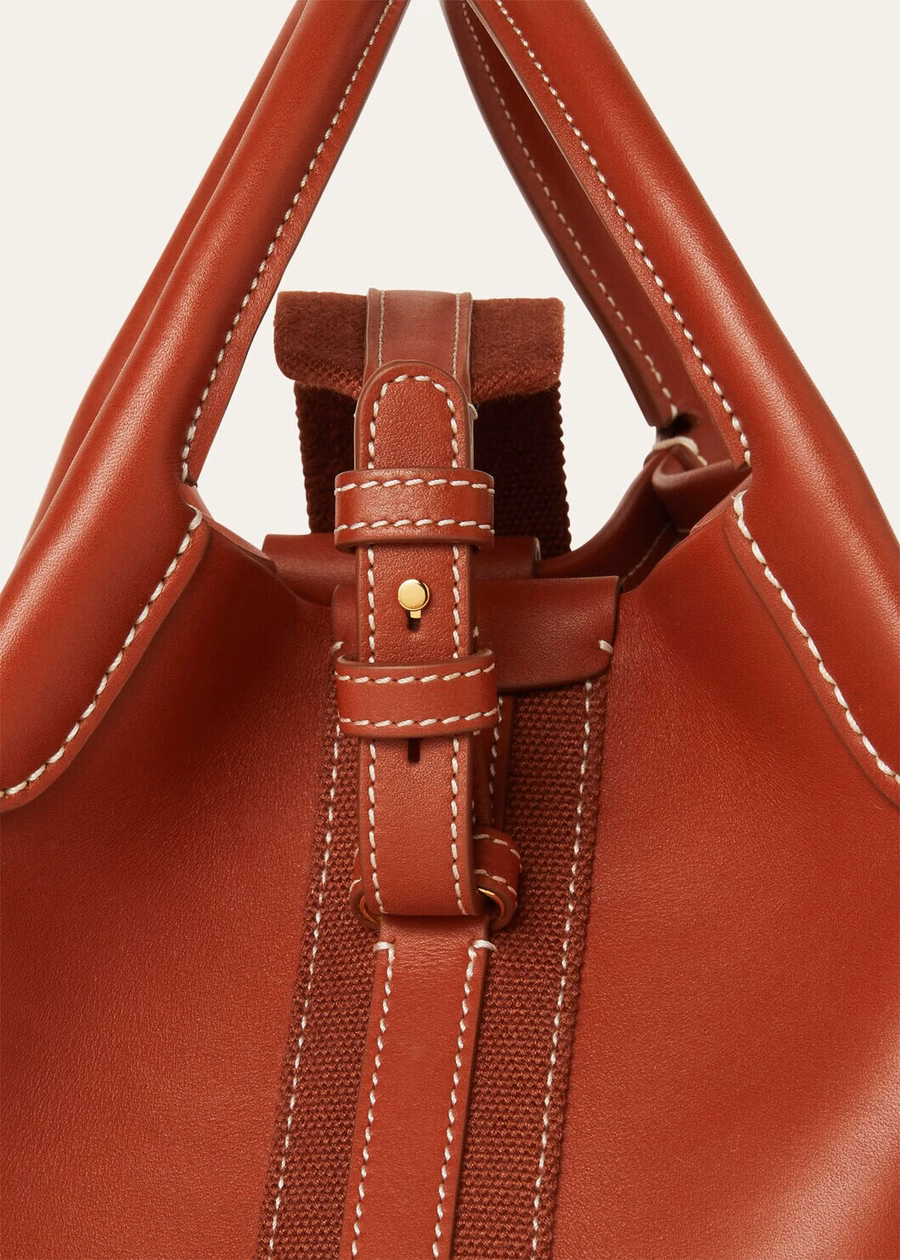 Small Bale Bag Smooth Calfskin Deep Kummel